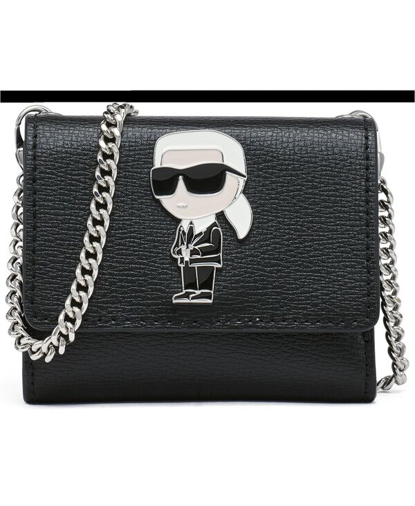 カール ラガーフェルド レディース アクセサリー 財布 KARLAGERFELD PARIS Maybelle Trifold Wallet Black/Multi ブラック|ReVida 店