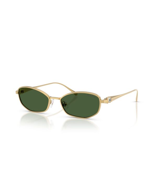 スワロフスキー レディース 付属物 サングラス・アイウェア Swarovski Women\u0027s Rectangle SunglassesK7042 Gold ゴールド