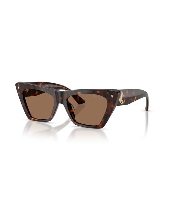 ジミーチュー レディース 付属物 サングラス・アイウェア Jimmy Choo Women\u0027s Cat Eye Sunglasses JC5062U Havana