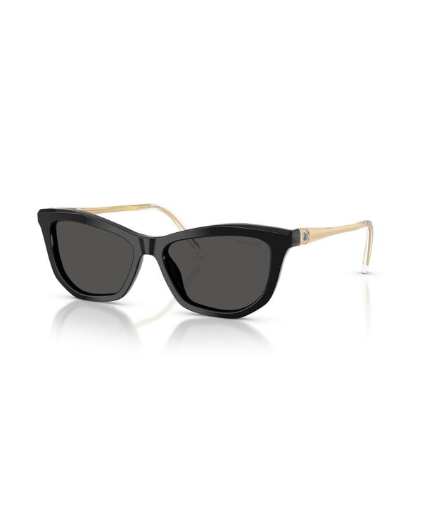スワロフスキー レディース 付属物 サングラス・アイウェア Swarovski Women\u0027s Cat Eye SunglassesK6057 Black 黒いこと