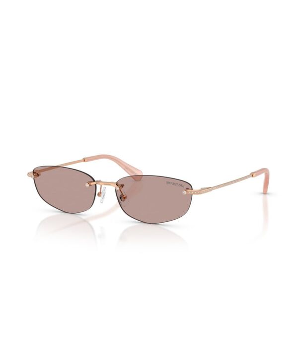 スワロフスキー レディース 佩び物 サングラス・アイウェア Swarovski Women\u0027s Geometric SunglassesK7045D Rose Gold ゴールド