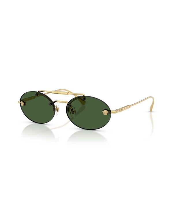 ヴェルサーチ レディース 付属物 サングラス・アイウェア Versace Women\u0027s Oval Sunglasses VE2295 Gold ゴールド