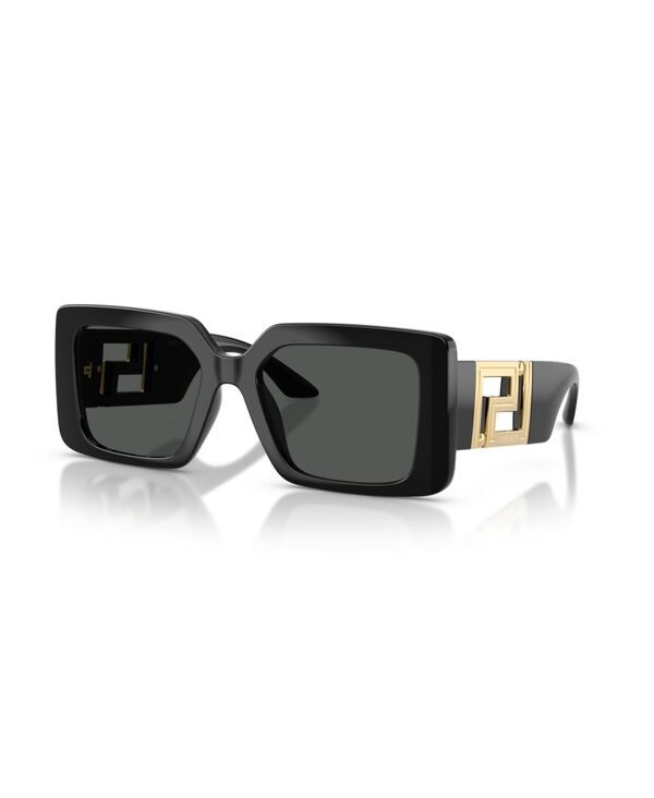 ヴェルサーチ レディース 佩び物 サングラス・アイウェア Versace Women\u0027square Sunglasses VE4505U Black 黒いこと