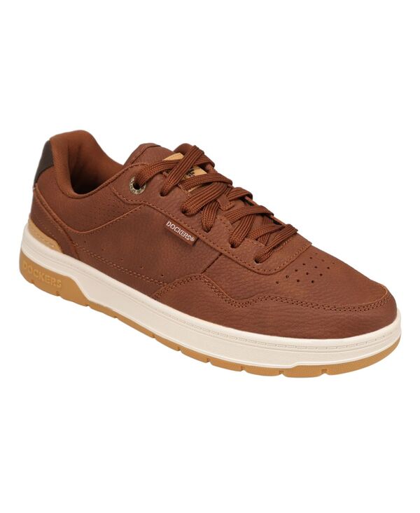 ドッカーズ メンズ シューズ スニーカー なめし革 Dockers Men\u0027s Jarvisynthetic Leather Casual Sneakers British Tan/ Brown 赤銅色