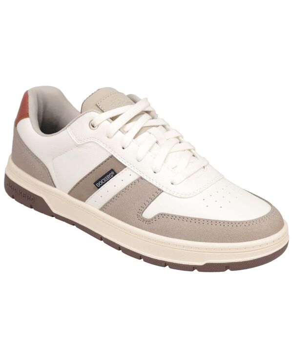 ドッカーズ メンズ シューズ スニーカー スピード競技 Dockers Men\u0027s Energy Lo Synthetic Lace-Up Sneakers White/Cappuccino/Mocha 白いこと