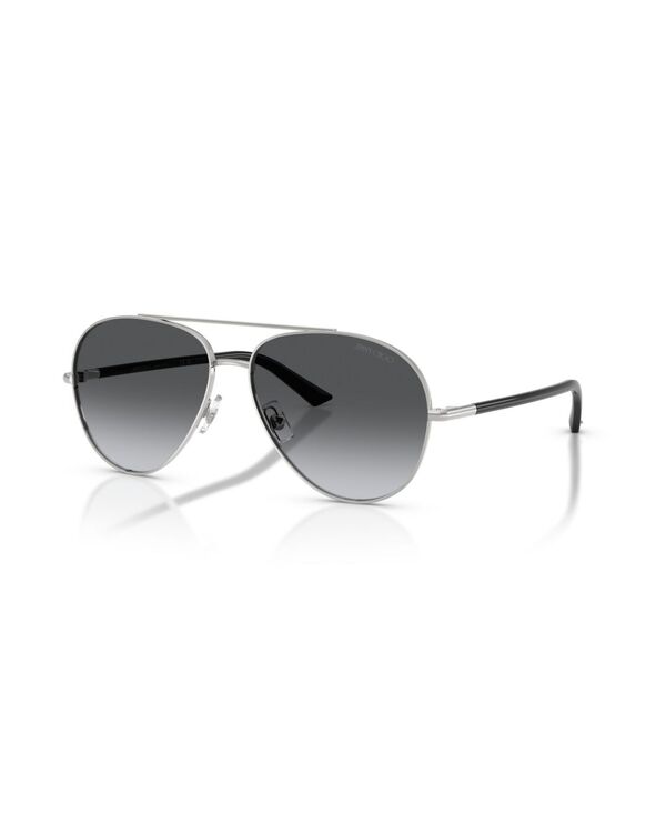 ジミーチュー レディース 付属物 サングラス・アイウェア Jimmy Choo Women\u0027s Pilot Polarized Sunglasses JC4026 Silver しろがね色