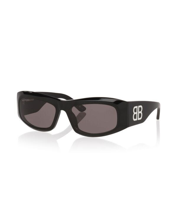 バレンシアガ レディース 付属物 サングラス・アイウェア Balenciaga Women\u0027s Rectangle Sunglasses BB0395S 6E000382 Black 黒いこと