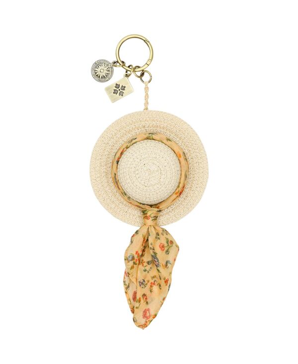 パトリシアナシュ レディース アクセサリー 帽子 ミニ レザー Patricia Nash Leather Sun Hat Mini Bag Charm Natural/Fleur De Jardin｜ReVida 店 13,460円