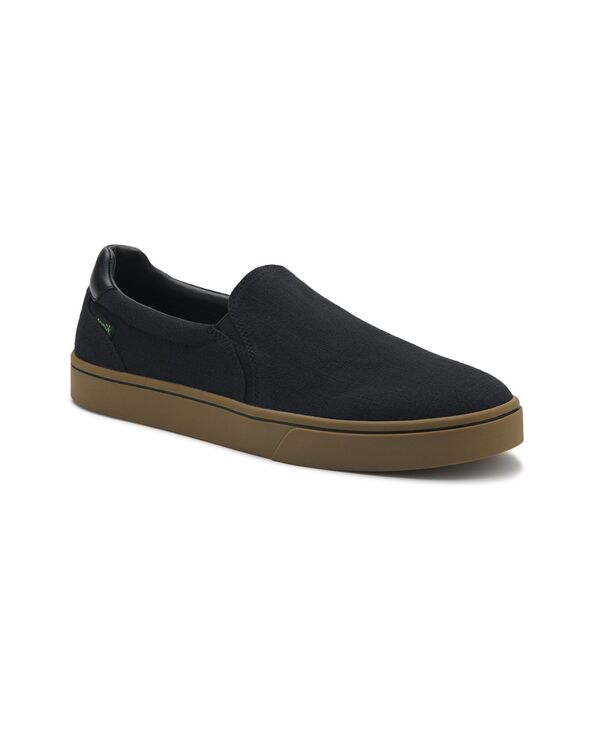 サヌーク メンズ シューズ スリッポン・ローファー Sanuk Men'slip On Shoe Black ブラック｜ReVida 店