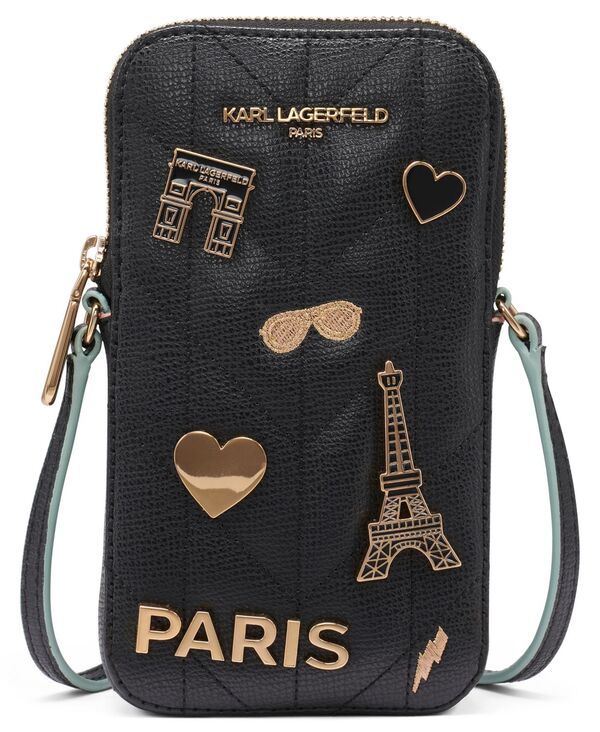 長い巻き毛 ラガーフェルド レディース 付属品 紙入れ ミニ KARLAGERFELD PARIS Maybelle Mini Wallet Black Multi 黒いこと