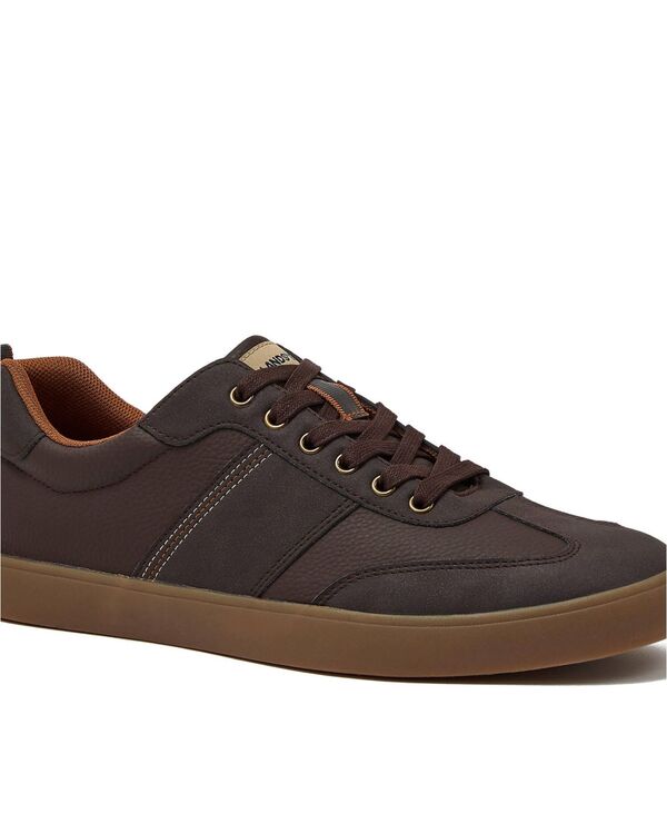 ランズ挙げ句の果て メンズ シューズ スニーカー Lands\u0027 End Men\u0027s Tribeca Low Top Sneakers Deep chocolate 黒茶