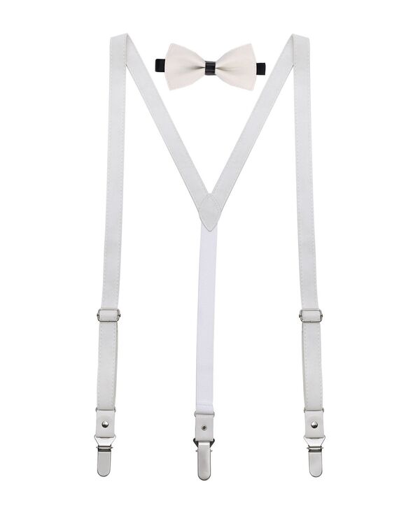 ミオマリオ メンズ 佩び物 タイ スエードクロス Mio Marino Men\u0027suede Y-Back Suspenders Bow Tie Set Cream 皮膚軟化剤