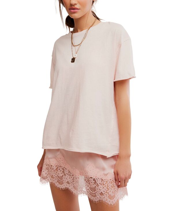 フリーピープル レディース トップス シャツ コットン Free People Women Nina Cotton T-Shirt Blushing Peony