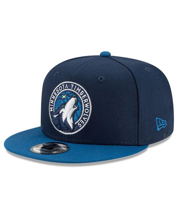 ニューエラ メンズ アクセサリー 帽子 New Era Men's Black Gray Minnesota Timberwolves 2-Tone 9FIFTY Adjustable Snapback Hat Black Gray ブラック|ReVida 店