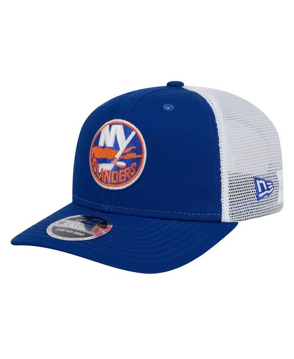 ニューエラ メンズ アクセサリー 帽子 New Era Men's Royal/White New York Islanders Core Trucker 9SEVENTY Stretch-Snap Hat Royal White ホワイト｜ReVida 店