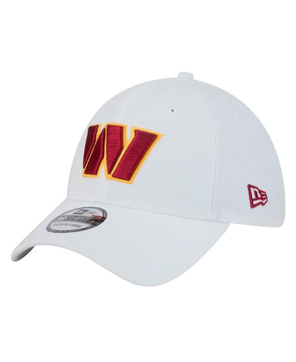 ニューエラ メンズ アクセサリー 帽子 New Era Men's White Washington Commanders Main 39THIRTY Flex Hat White ホワイト|ReVida 店