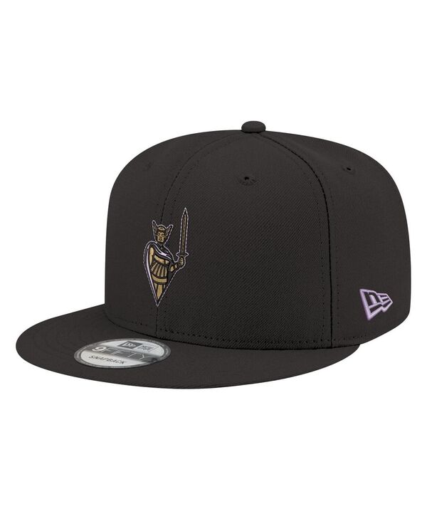 ニューエラ メンズ アクセサリー 帽子 ロゴ New Era Men's and Women's Eclipse Black Golden State Valkyries Logo 9FIFTY Snapback Hat Eclipse Black ブラック|ReVida 店