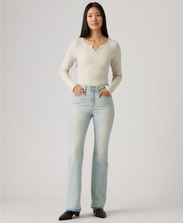 リーバイス レディース ボトムス デニムパンツ スリムフィット ジーンズ Levi's Women's 726 High-Rise Slim Fit Flare Jeans Give A Pass｜ReVida 店