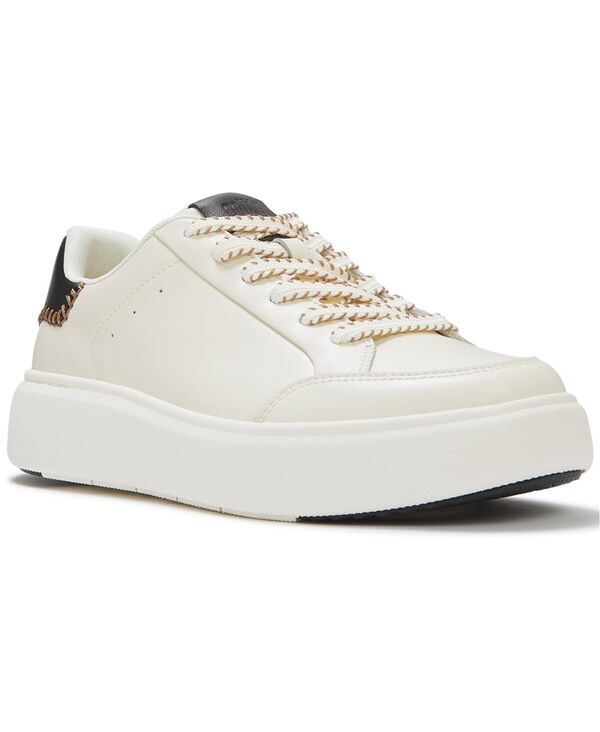 相応うフロップ レディース シューズ スニーカー スピード競技 FitFlop Women\u0027s RTG Blanket Stitch Lace-Up Trainersneakers Cream/Black 皮膚軟化剤