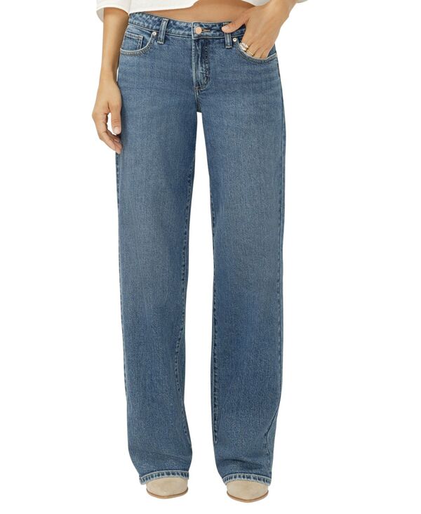 シルバー ジーンズ レディース ボトムス デニムパンツ ストレート ローライズ Silver Jeans Co. Women's Loose & Low-Rise Straight Leg Jeans Folly|ReVida 店