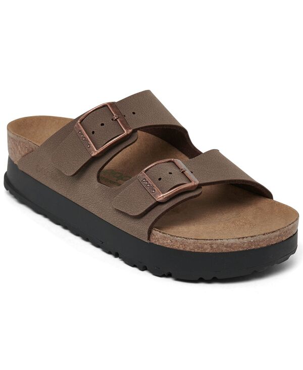 ビルケンシュトック レディース シューズ スニーカー プラットホーム サンダル Birkenstock Women\u0027s Arizona Flex Birko-Flor Platform Sandals from Finish Line Mocha モカ