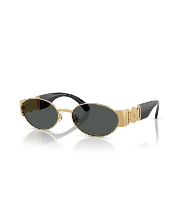 ヴェルサーチ メンズ 付属物 サングラス・アイウェア Versace Men\u0027s Oval Sunglasses VE2299 Gold ゴールド