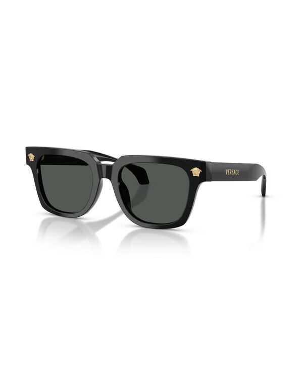 ヴェルサーチ メンズ 付属物 サングラス・アイウェア Versace Men\u0027square Sunglasses VE4510U Black 黒いこと