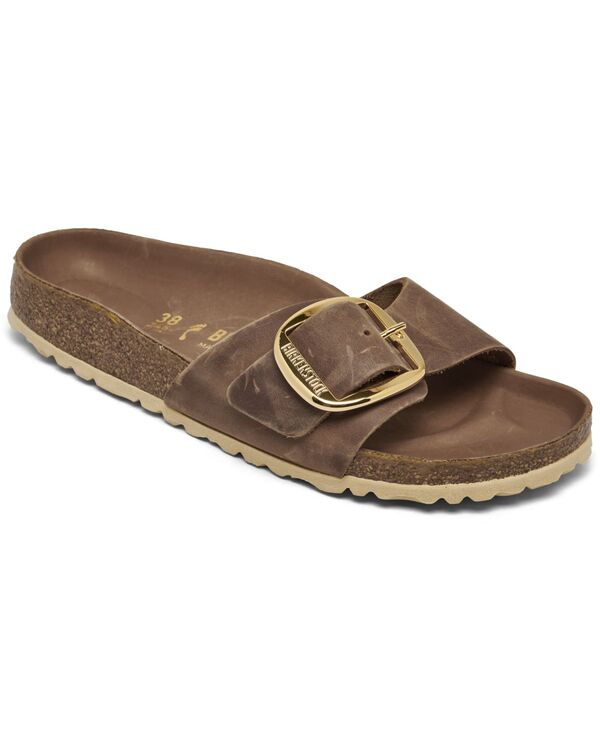 ビルケンシュトック レディース シューズ サンダル Birkenstock Women's Madrid Big Buckle Sandals from Finish Line Beige Leather/Gold ベージュ｜ReVida 店