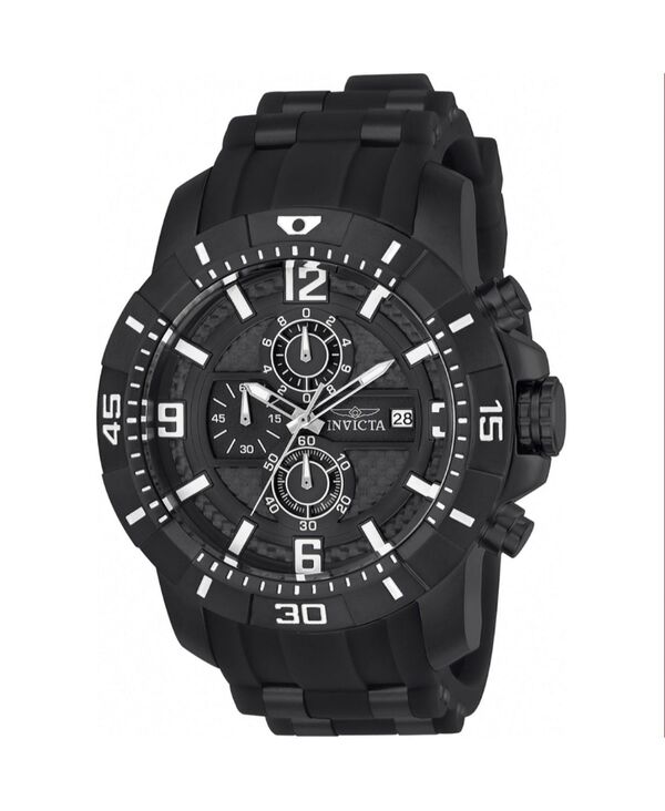 インビクタ メンズ 佩び物 ウォッチ Invicta Men\u0027s 24967 Pro Diver Quartz Multifunction Black Dial Watch Black 黒いこと