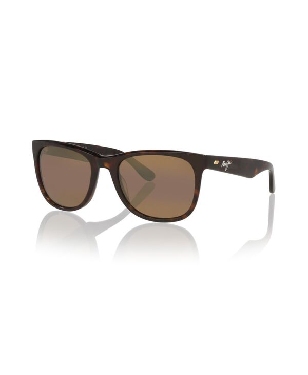 マウイ体育館 レディース 佩び物 サングラス・アイウェア Maui Jim Unisex Rectangle Kikonia Xl Polarized Sunglasses MJ000805 Tortoise