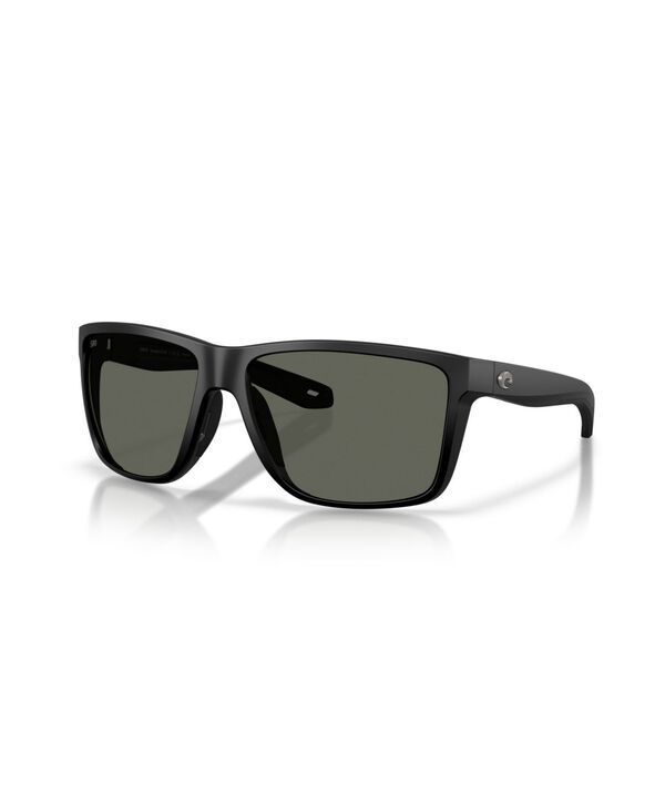 コスタデルマール メンズ 付属物 サングラス・アイウェア Costa Del Mar Men\u0027s Rectangle Broadbill II XL Polarized Sunglasses 6S9135 Matte Black 黒いこと