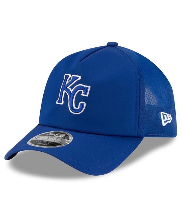ニューエラ メンズ アクセサリー 帽子 New Era Men's Royal Kansas City Royals 2026 Batting Practice Apex 9FORTY Adjustable Trucker Hat Royal|ReVida 店