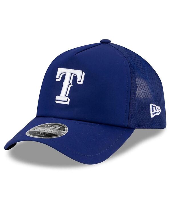 ニューエラ メンズ アクセサリー 帽子 New Era Men's Royal Texas Rangers 2026 Batting Practice Apex 9FORTY Adjustable Trucker Hat Royal|ReVida 店