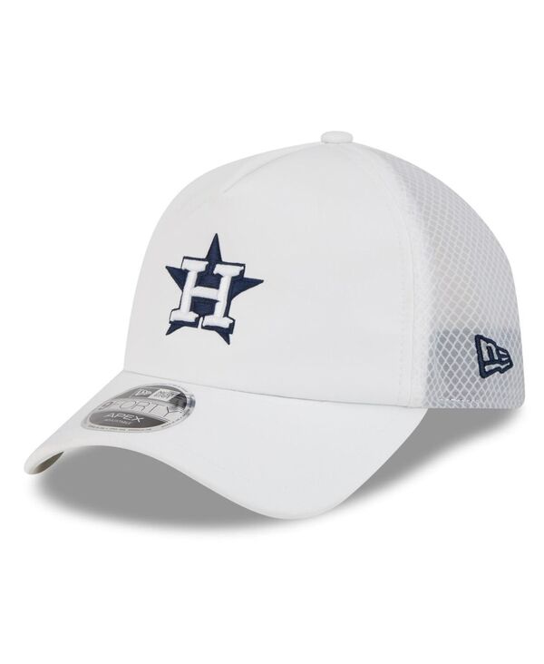 ニューエラ メンズ アクセサリー 帽子 New Era Men's White Houston Astros 2026 Batting Practice Apex 9FORTY Adjustable Trucker Hat White ホワイト|ReVida 店