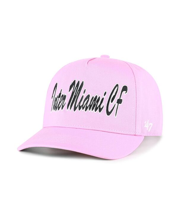 47 ブランド メンズ アクセサリー 帽子 '47 Brand Men's Pink Inter Miami CF Brushmark Hitch Adjustable Hat Pink ピンク|ReVida 店