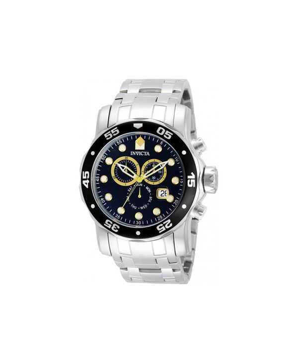 インビクタ メンズ 佩び物 ウォッチ Invicta Men\u0027s 10372 Pro Diver Quartz Chronograph Dial Watch Silver しろがね色
