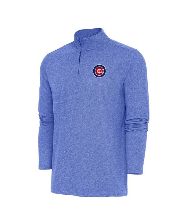 アンティグア メンズ アウター パーカー・スウェット プルオーバー Antigua Men\u0027s Heatheroyal Chicago Cubs Hunk Quarter-Zipullover Sweatshirt Heatheroyal ギョリュウモドキ