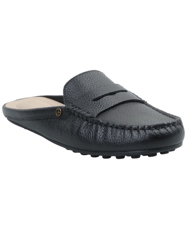 ジャーニ ベルニーニ レディース シューズ スリッポン・ローファー Giani Bernini Women\u0027s Aimeey Slip On Driver Mules Black Leather 黒いこと