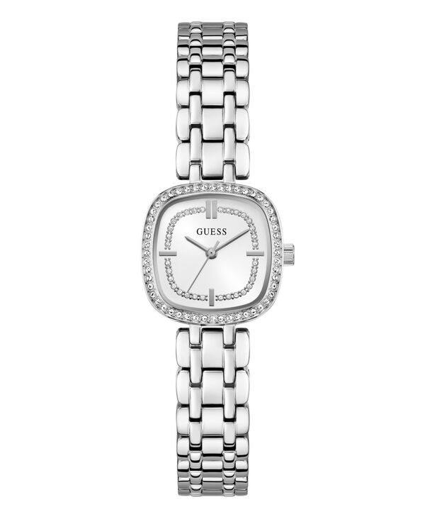 ゲス レディース アクセサリー 腕時計 Tシャツ GUESS Women's Quartz Silver-Tone Stainlessteel Analog Watch 25mm Silver Tone シルバー｜ReVida 店