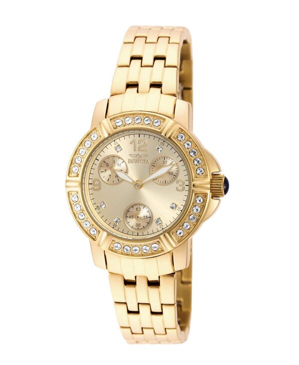 インビクタ レディース アクセサリー 腕時計 Invicta Women's 18964 Angel Quartz Chronograph Dial Watch Gold ゴールド|ReVida 店