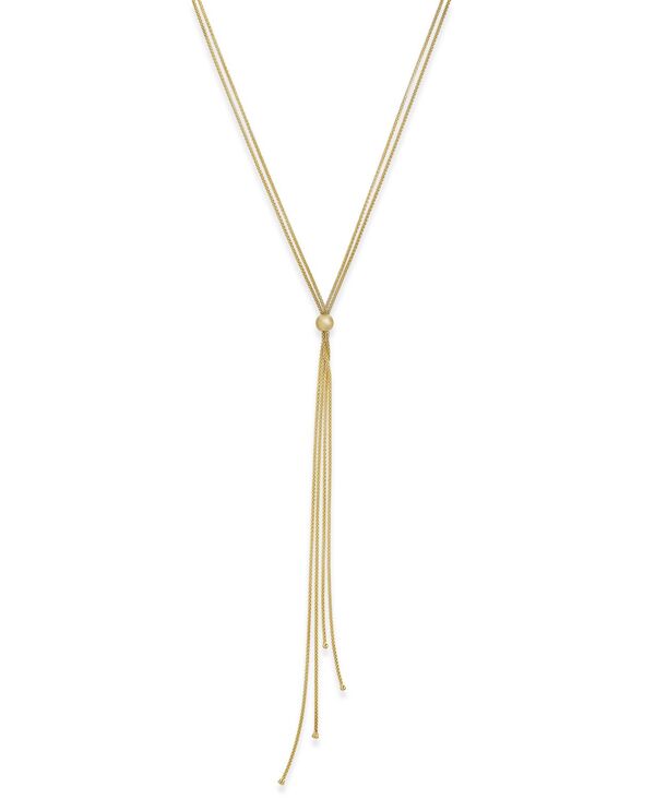 イタリアン ゴールド レディース アクセサリー ネックレス・チョーカー・ペンダントトップ レース Italian Gold Tasselariat Long Necklace in 14k Gold-Plated Sterling Yellow Gold イエロー｜ReVida 店 33,670円