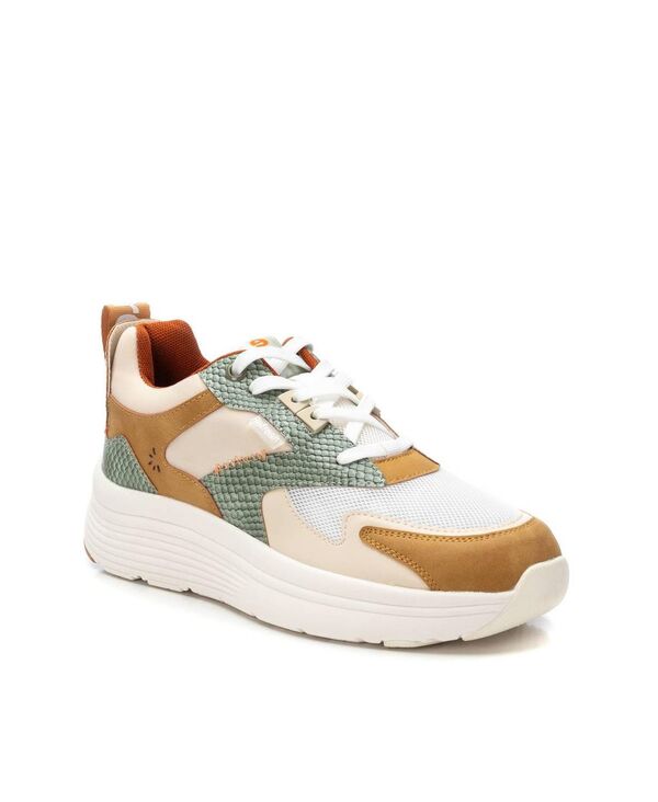キシタイ レディース シューズ スニーカー XTI Women's Casual Chic Multicolor Sneakers Refresh Collection Beige ベージュ｜ReVida 店