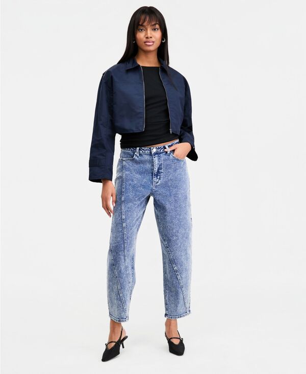 バースリー レディース ボトムス デニムパンツ ジーンズ Bar III Women's Twisted-Seam Acid-Wash Jeans Acid Wash｜ReVida 店 8,626円