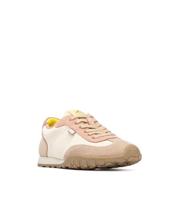 キシタイ レディース シューズ スニーカー レース XTI Women Casualace Up Sneakers Beige ベージュ