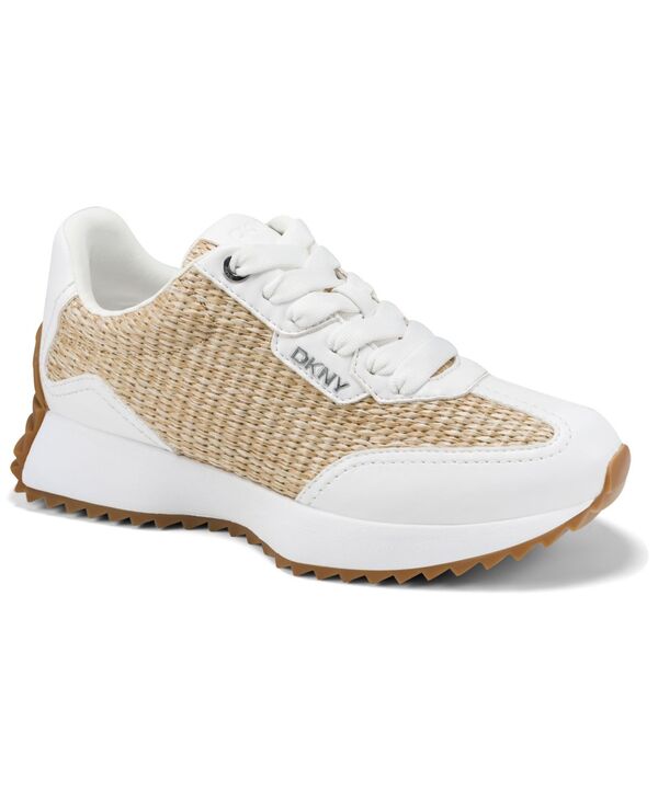 ダナ キャラン ニューヨーク レディース シューズ スニーカー レース DKNY Women Naples Lace-Up Sneakers Natural