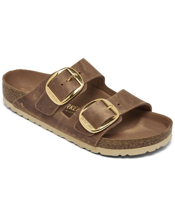 ビルケンシュトック レディース シューズ サンダル レザー Birkenstock Women's Arizona Big Buckle Oiled Leather Sandals from Finish Line Arizona BB Cognac Oiled Leather|ReVida 店
