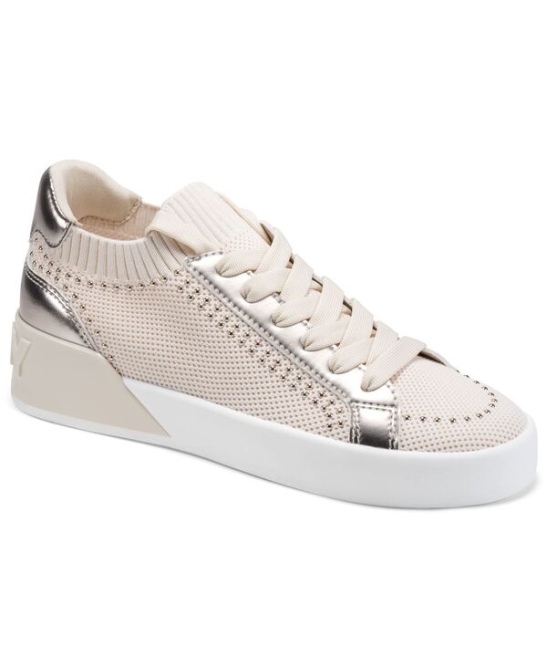 ダナ キャラン ニューヨーク レディース シューズ スニーカー レース DKNY Women Mallory Studs Lace-Up Sneakers Coconut