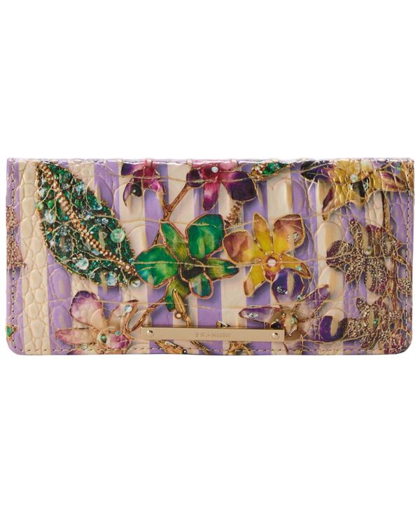 ブランミン レディース 付属品 紙入れ なめし革 Brahmin Ady Leather Bifold Wallet Pinstripetals