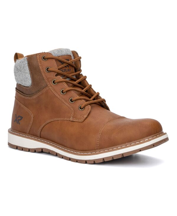 エックス花の冠 メンズ シューズ ブーツ・レインブーツ スピード競技 XRAY Men\u0027s Roman Lace-Up Boots Cognac