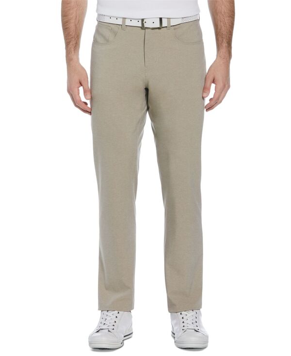 ピージーエーツアー メンズ ボトムス 心地よいズボン下 PGA TOUR Men\u0027s Heathered Five-Pocket Pants Khaki Hthr カーキ